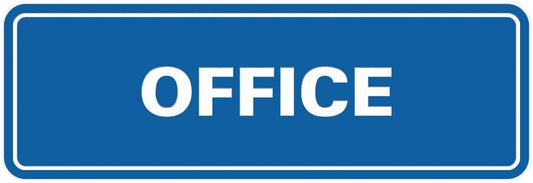 Signs ByLITA Standard Office Sign - Professional Business Signage - Easy to Install (Blue) - Large 1 Pack