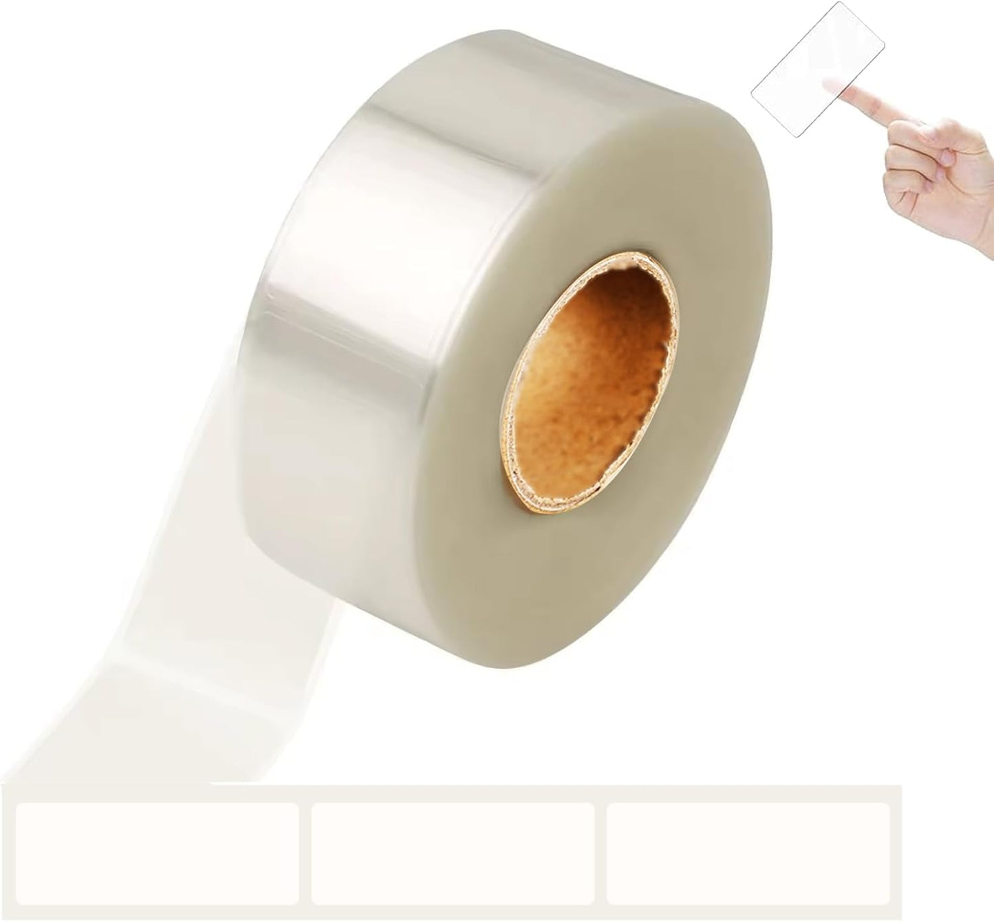 500 Pieces Clear Book Spine Label Protectors | 2" H x 4" W | Ideal for Safeguarding Barcodes and Book Spine Stickers