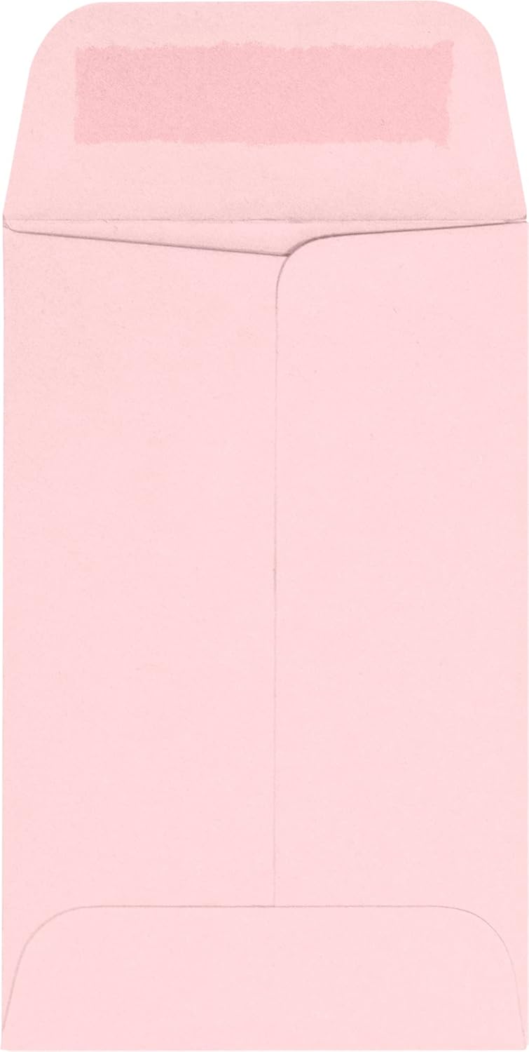 LUXPaper #1 Coin Envelopes | 2 1/4" x 3 1/2" | Candy Pink | 80lb. Text | 250 Qty