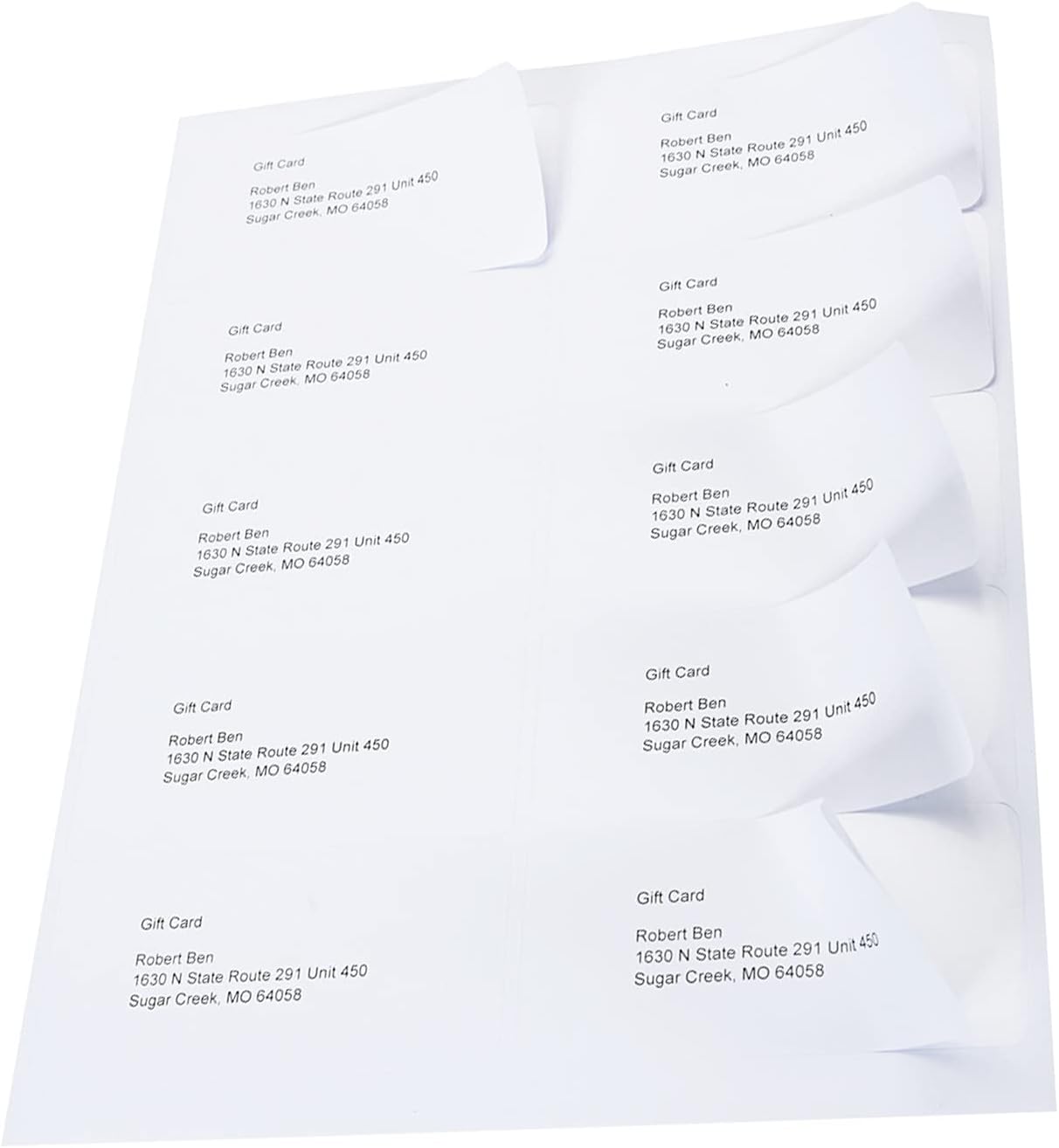 4000 Sheets 10 Up Labels, 2" x 4" for Laser/Inkjet Printer, Mailing Labels, Self Adhesive Customizable