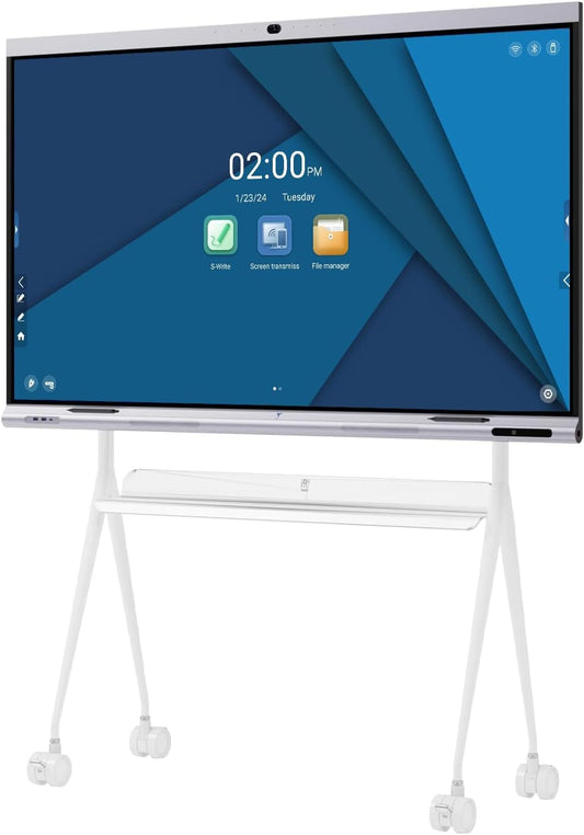TIBURN 65" 4K UHD Smart Board with Auto-Framing Camera | Smart Whiteboard Interactive Touchscreen Display, Includes Wall Mount, Mobile Stand NOT Included,Ideal for Office, Classroom, and Conference