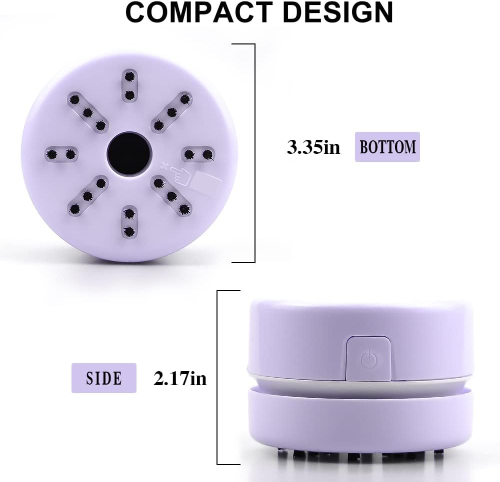 Diamond Tools, Diamond Accessories for Diamonds, Desk Vacuum Cleaner Mini, Hand-Held Vacuum Cleaner for Painting Lover (Purple)