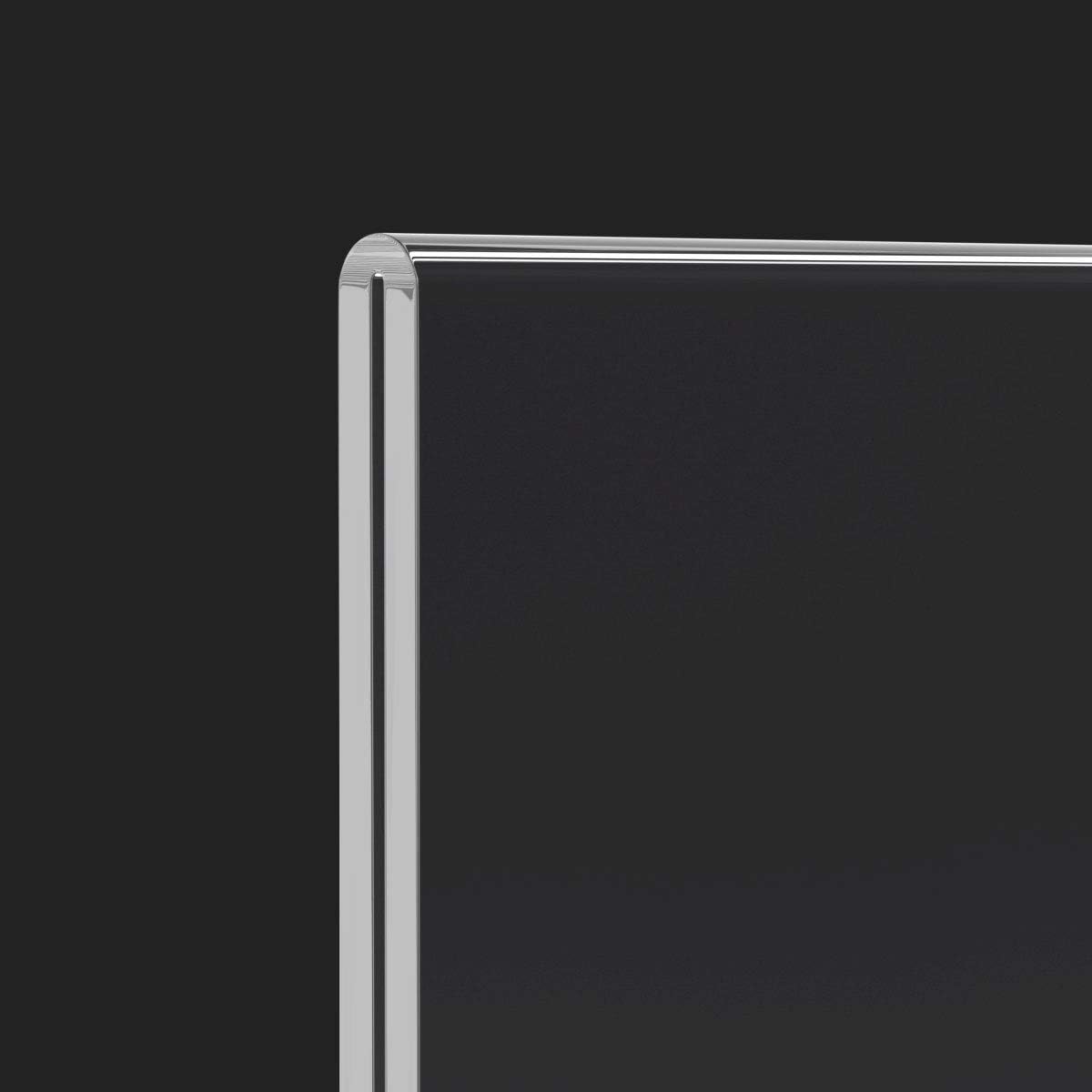 HIIMIEI 8.5x11 Acrylic Sign Holder Horizontal Table Menu Display Stand, Clear Plastic 8.5x11 Double Sided Picture Frames for Desk Display(12 Pack)