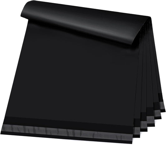 Metronic Poly Mailers 10x13 200 Pcs | Small Shipping Bags for Clothing | Strong Adhensive Seal Seal Mailing Bags for Small Business, Tear-resistant Shipping Envelopes Package Bags in Black