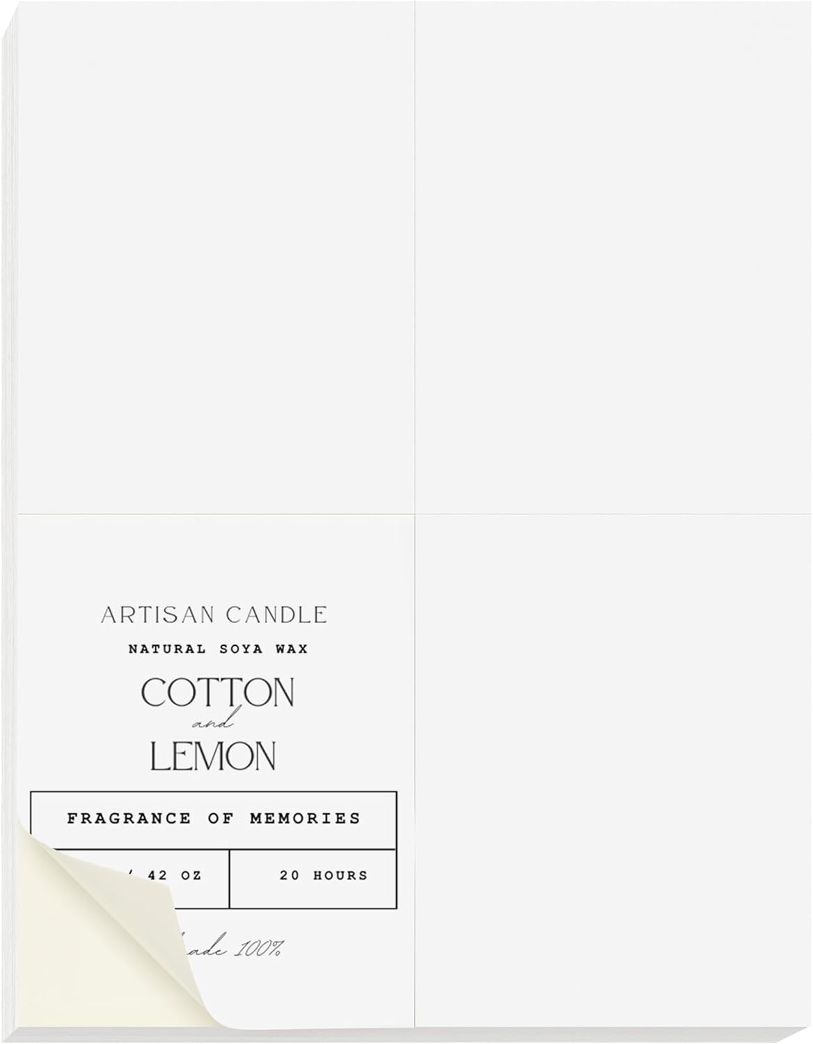 NextDayLabels - Laser/Ink Jet White Labels (4-1/4" x 5-1/2" - 4 Per Page | 100 Labels)