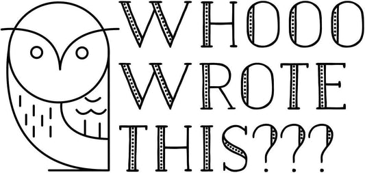 Custom Self-Inking Grading Stamps | 49 Fun Phrases | Classroom & Library Book Stamps (Whooo Wrote This?, Xtra Large)