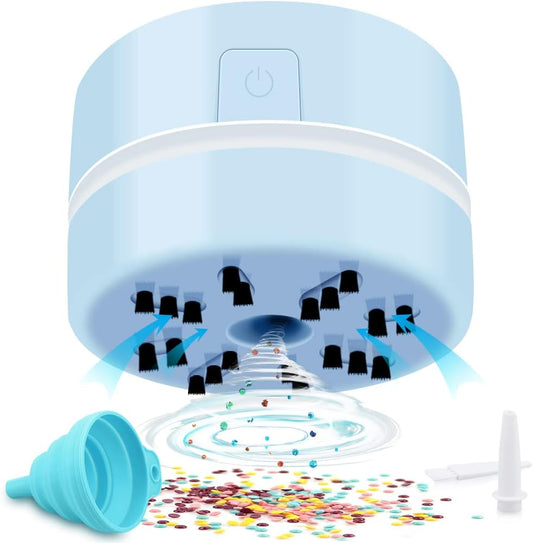 BLOCE Diamond Tools, Desk Accessories Vacuum Cleaner Mini, Hand-Held Vacuum Cleaner (Blue)