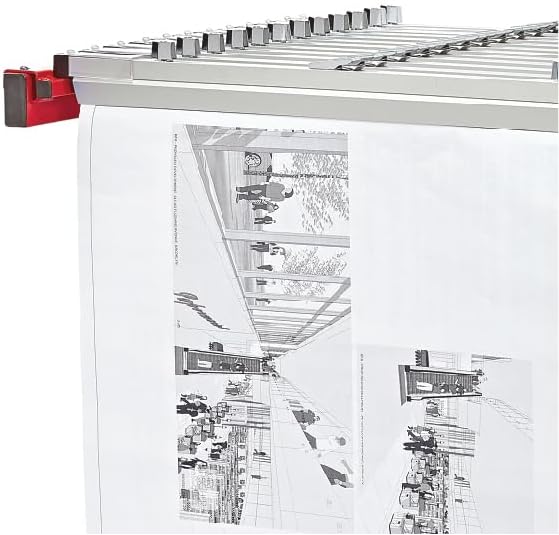 Adir Mobile Blueprint Storage Rack - Adjustable Mobile Blueprint Holder, Vertical Architect Drawing Rack with Wheels, Poster Display, Construction Plans Holder (Without Blueprint Clamps)