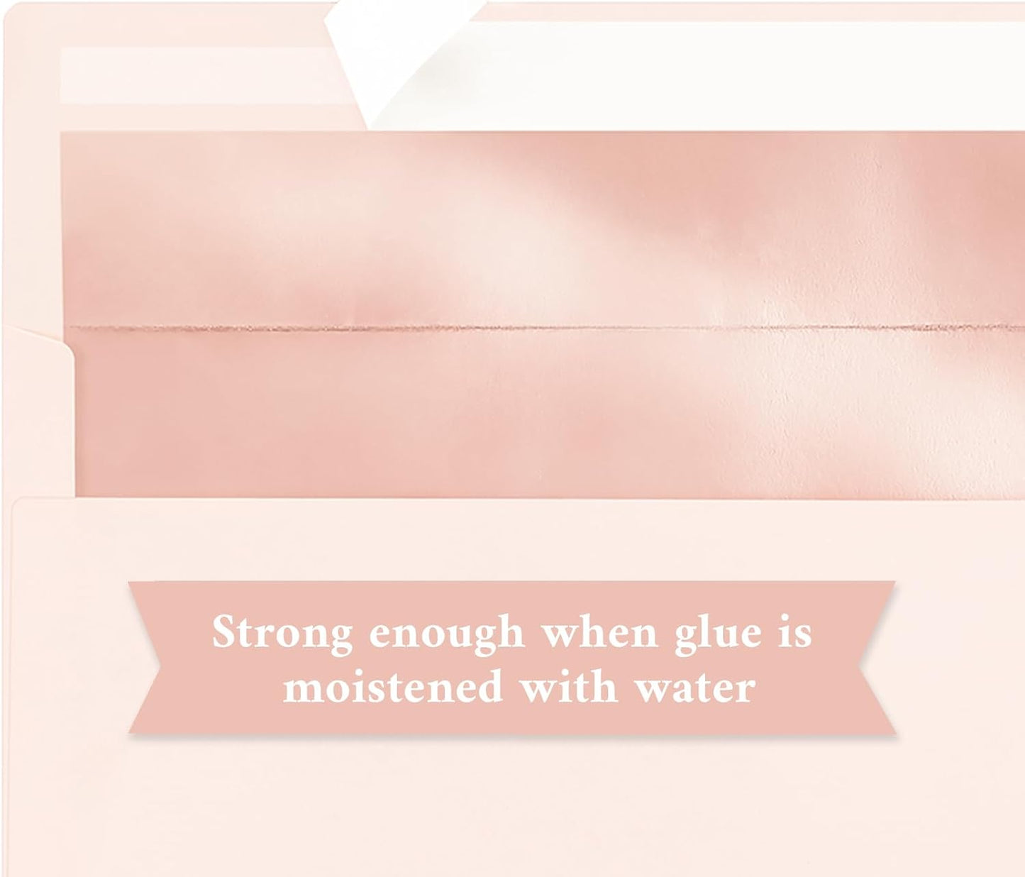 50 Pack #10 Blush Pink Business Envelopes with Metallic Rose Gold Foil Lining, Standard Letter Size Mailing Envelopes Self Seal for Checks Invoices Party Birthday Wedding, 4 1/8 x 9 1/2 Inch