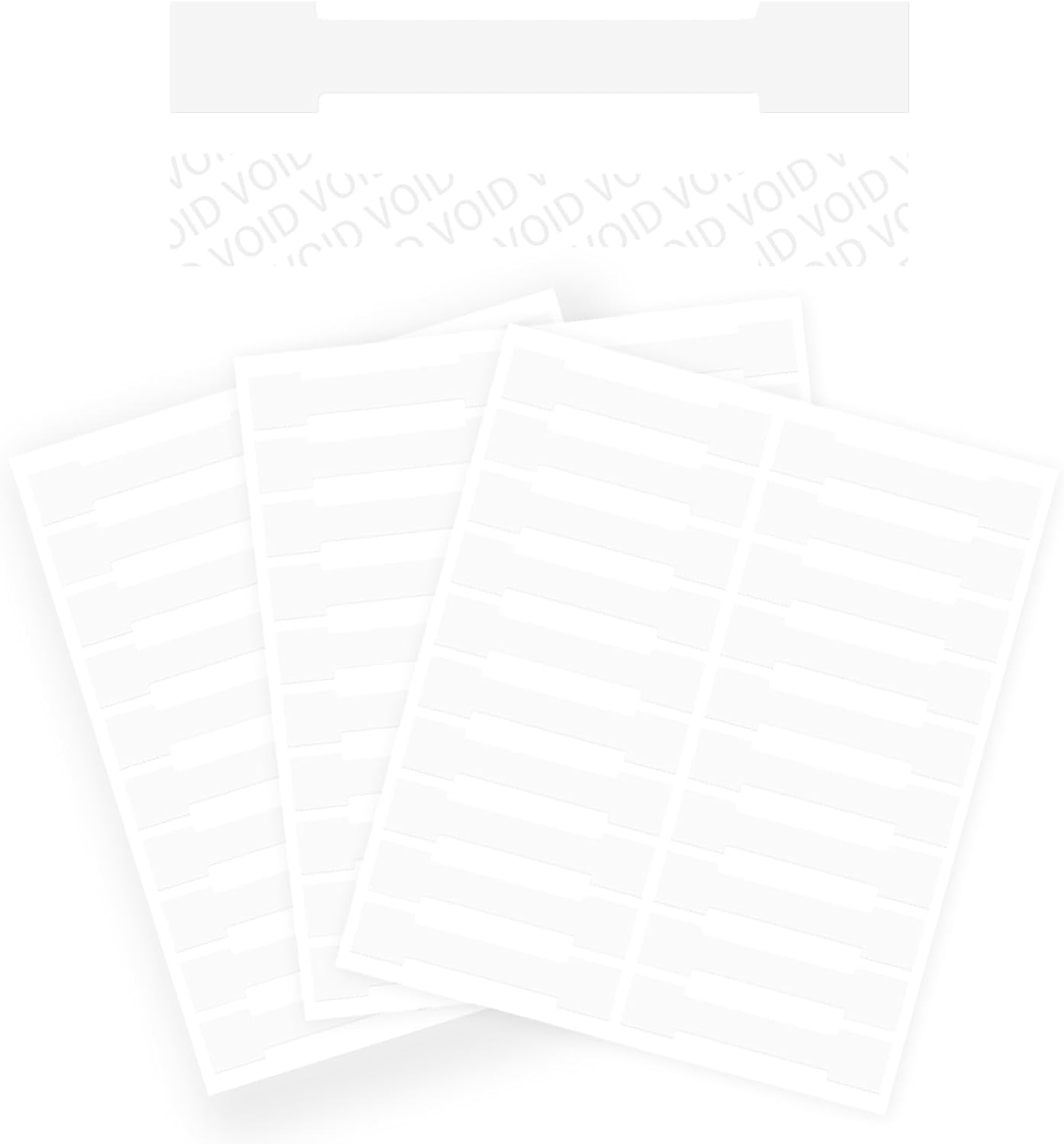 550 PCS Clear Transparent Tamper evident Sticker Package Envelope Mail Wafer Seal Security Warranty Void Labels Sticker（2.8x1inch,Bone）…