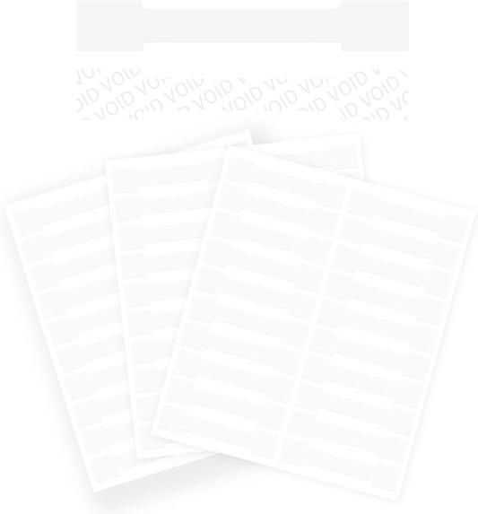 550 PCS Clear Transparent Tamper evident Sticker Package Envelope Mail Wafer Seal Security Warranty Void Labels Sticker（2.8x1inch,Bone）…