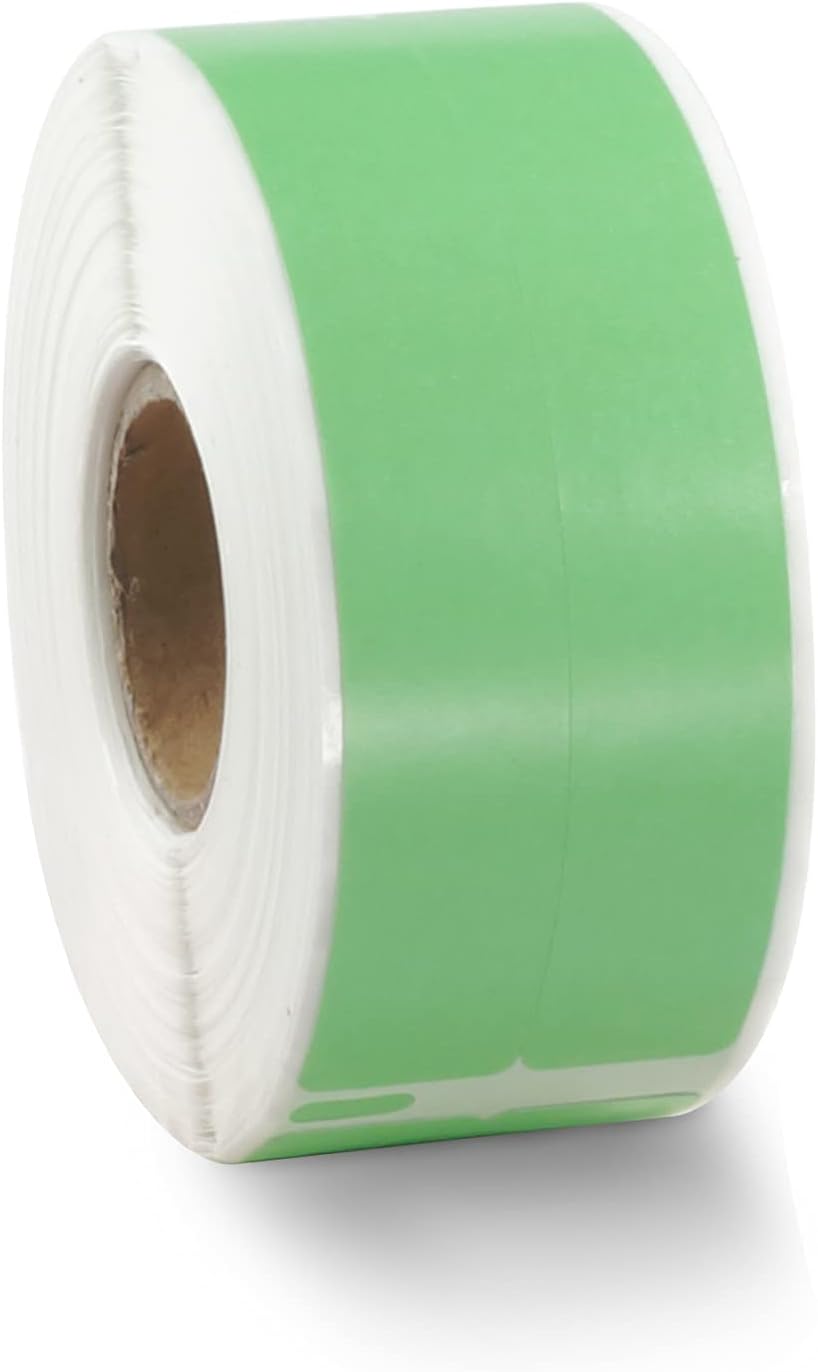 BETCKEY Colored Labels Compatible with Dymo 30277 (9/16" x 3-7/16") File Folder(2-up) Labels, Compatible for Dymo LabelWriter Thermal 450, 4XL & Zebra Desktop Printers [1 Roll, Green]