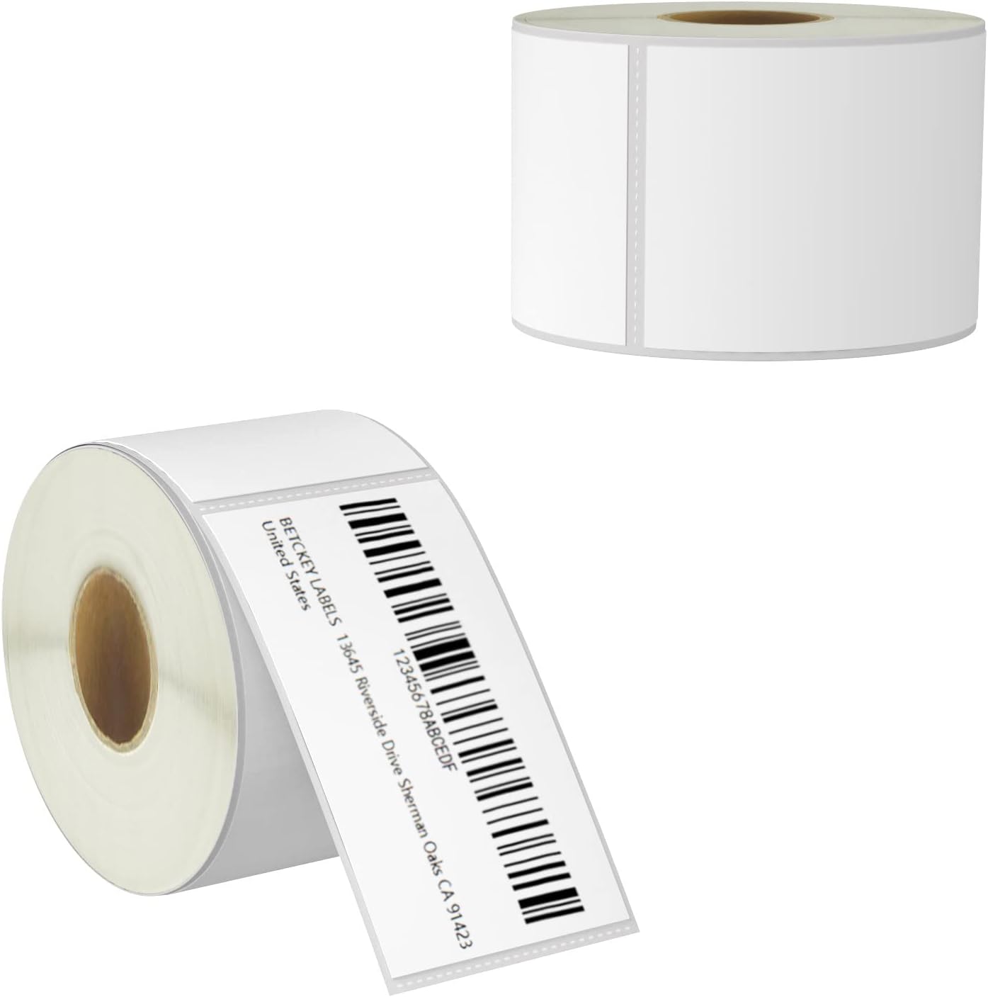 BETCKEY - 2.25" x 4" (57 mm x 102 mm) Multipurpose & Shipping Labels Compatible with Zebra & Rollo Label Printer,Premium Adhesive & Perforated [2 Rolls, 700 Labels]