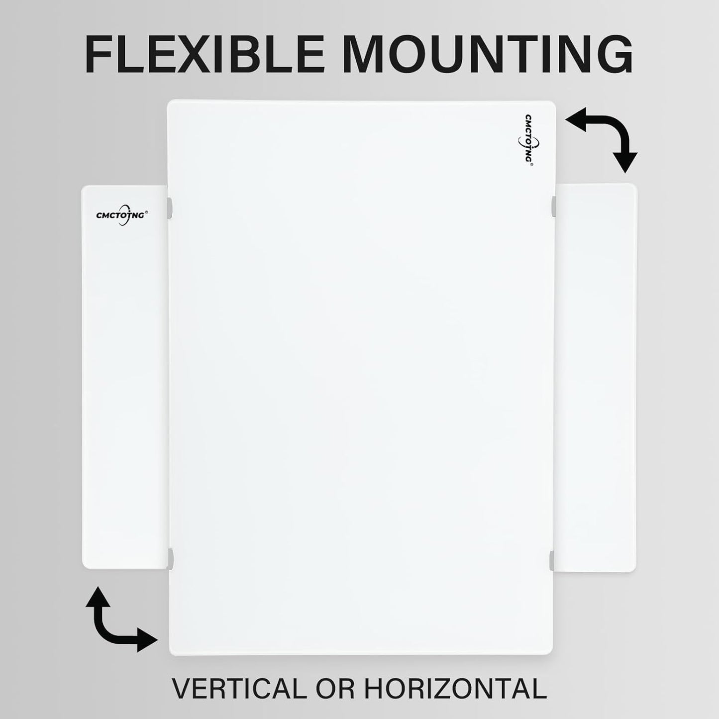 Wall-Mounted Magnetic Tempered Glass White Board Frameless Dry Erase Board Wall Mounted Ideal for Office Classroom School Kitchen and Home，Durable Whiteboard Frameless (36''x24'')