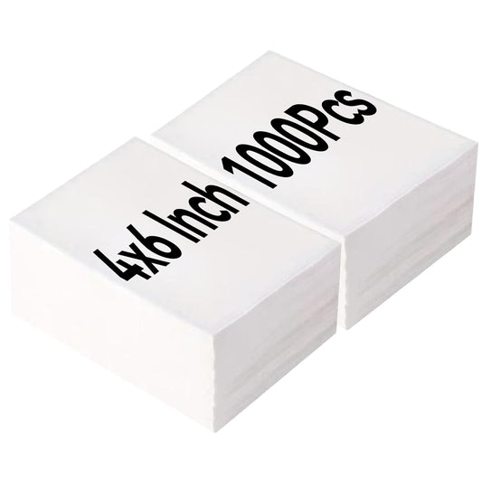 4"×6" Direct Thermal Shipping Label, Fanfold Thermal Label 1000 Packs (500packs Per Stack) Permanent Adhesive, Compatible with Zebra, Rollo, Jadens, Nelko