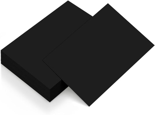 50 Sheets Black Cardstock 8.5 x 11 Thick Paper, Goefun 80lb Card Stock Paper for Halloween, Invitations, Scrapbooking, Crafts, DIY Cards