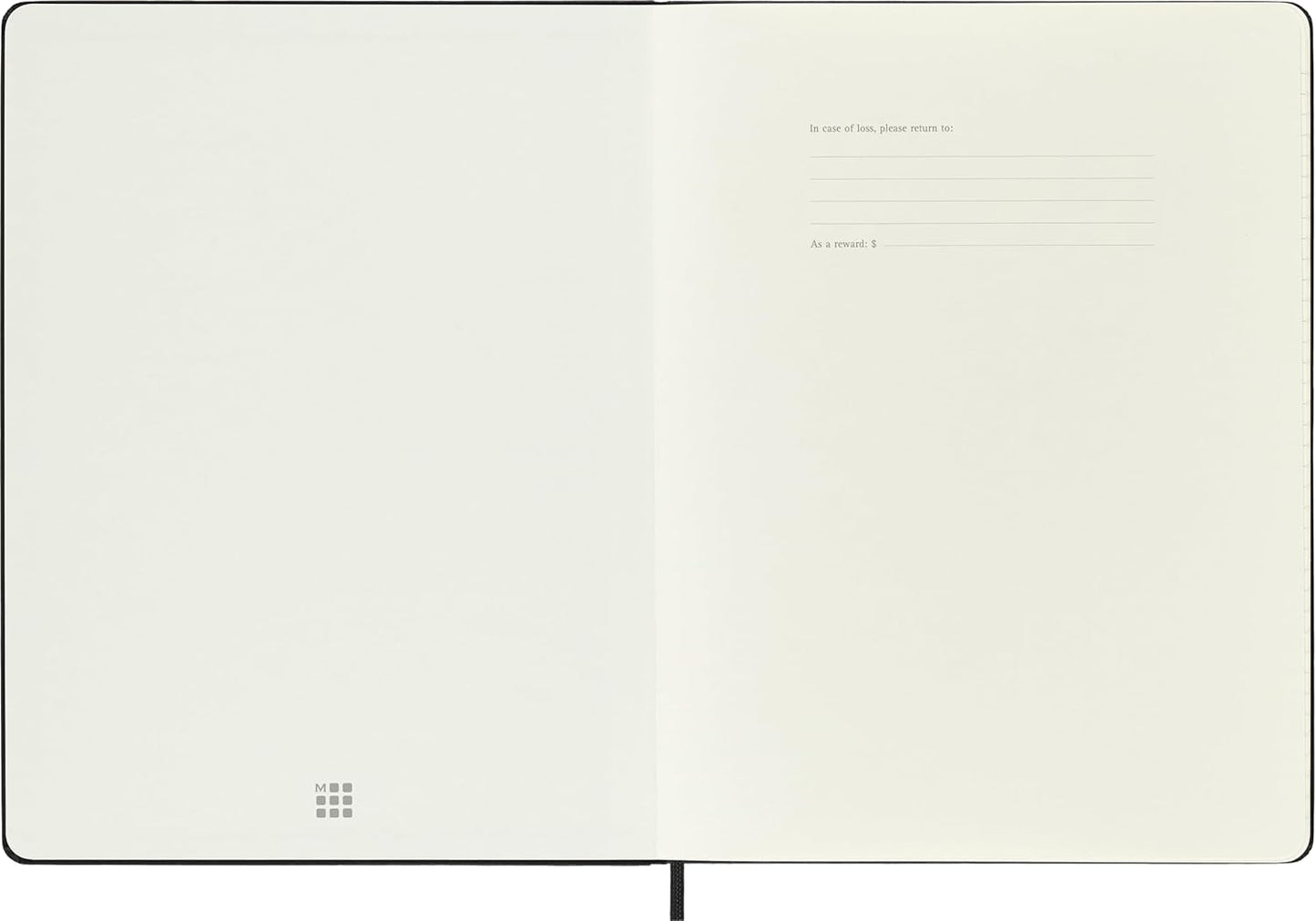 Moleskine 12 Month 2026 PRO Smart Weekly Vertical Planner, Hard Cover, XL (7.5" x 9.5") Black: Compatible with Moleskine Smart Pen (Smart Set Sold Separately)