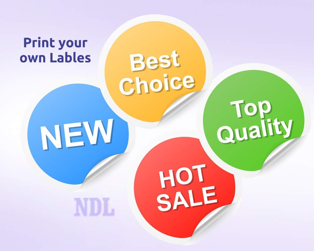 NextDayLabels 3/4 Inch Round Stickers for Printer - Matte White Blank Laser/Inkjet Printable Circles (250 Sheets, 108 Per Sheet, 27000 Labels)