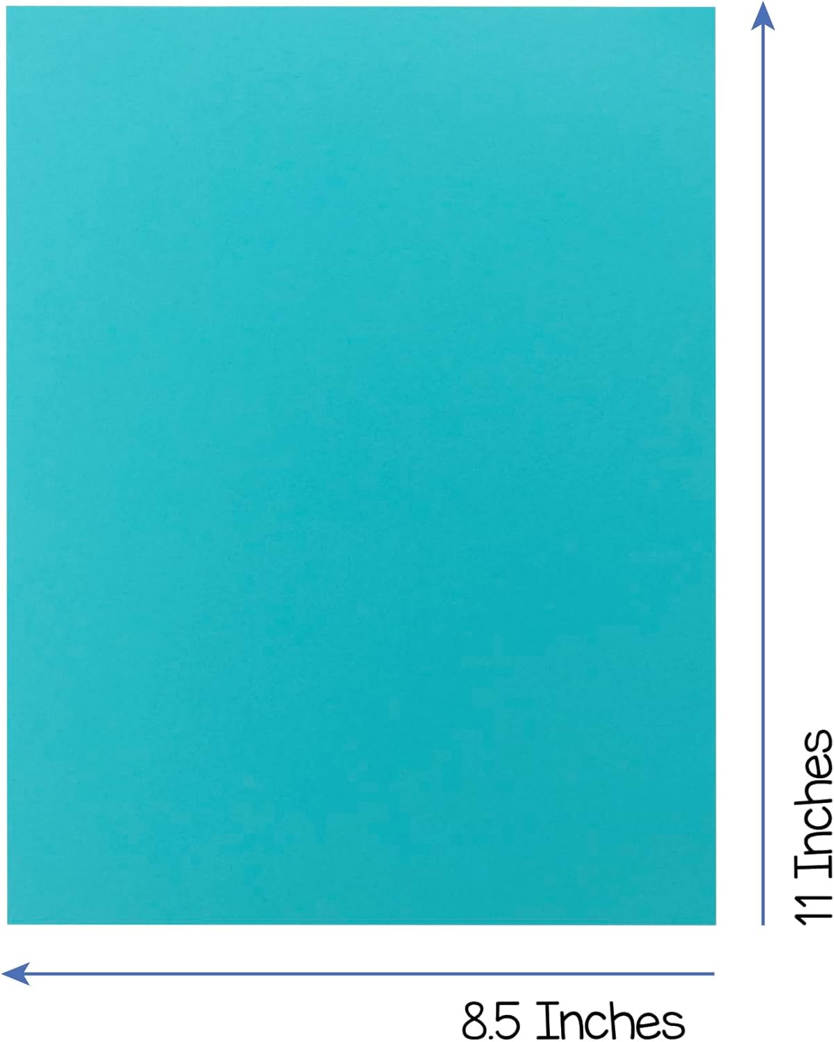Hygloss Light Blue Bright Colored Cardstock - 8.5x11-Inch, 90 Sheets, 65 lb/ 176 gsm, Fade-Resistant, Acid-Free Color Card Stock Paper