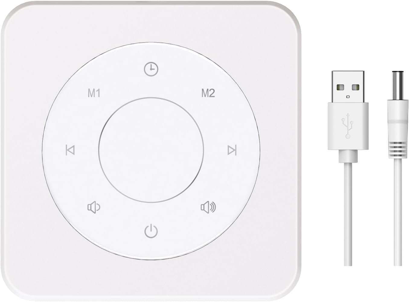 White Noise Sound Machine for Sleep 20 Soothing Sounds Noise Machine for 30 Level Volume 5 Timer Setting Favorite Setting Memory Function Touch Control Compact Portable for Adult/Baby (White)