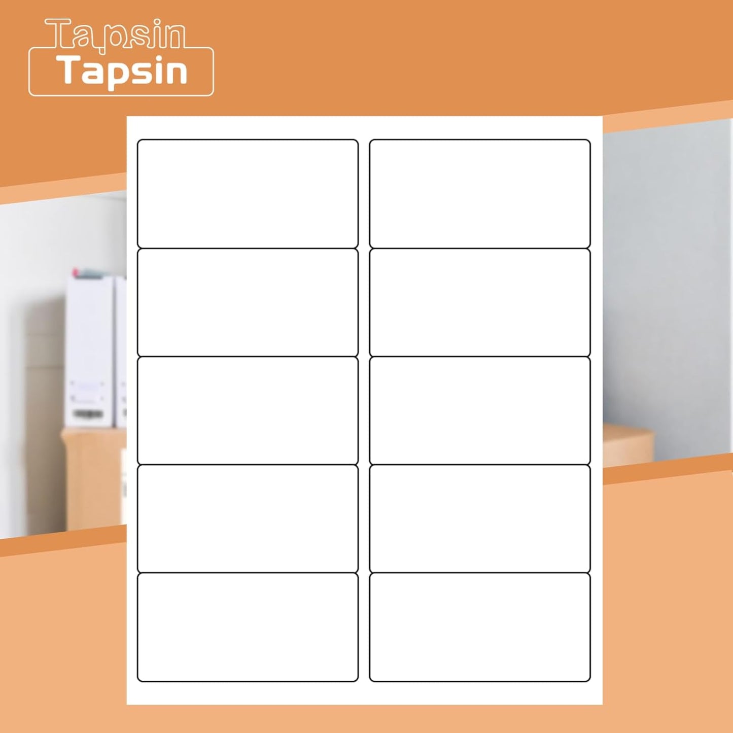 10up Shipping Address Labels, 2 X 4 Labels, Compatible Laser/Inkjet Printer, 5163/18163 Templates Available (2500 Sheets -25000 Labels)