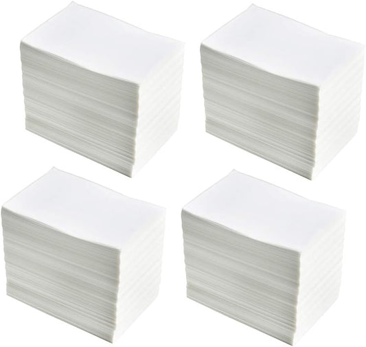 4 Stacks Fanfold 4" x 6" Direct Thermal Labels, 1000 Labels Per Stack, White Perforated Shipping Labels, Permanent-Adhesive, Compatible Zebra, Rollo Thermal Label Printer