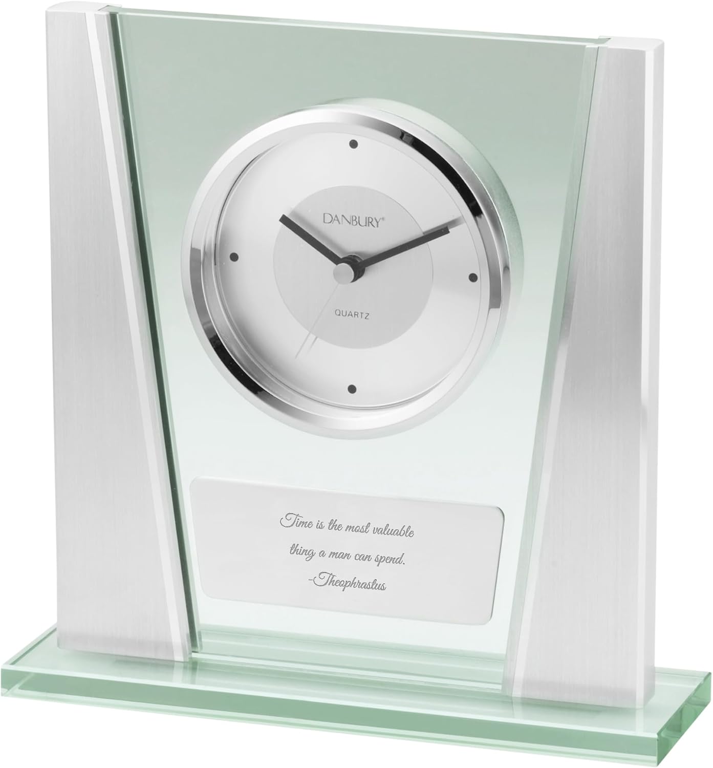 THINGS REMEMBERED Engraved Modern Glass Clock (Free Customization)