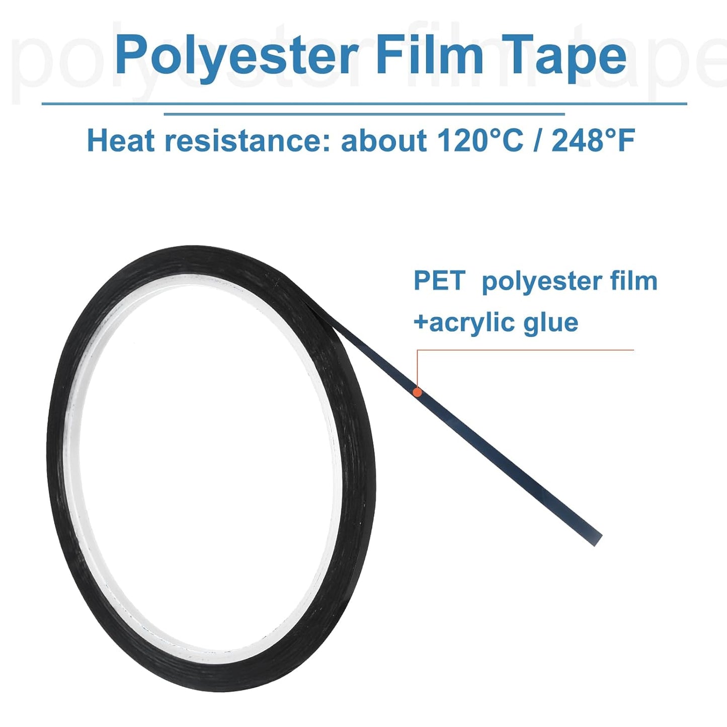 uxcell 5pcs 1/8" x 36 Yard Graphic Tape Whiteboard Grid Marking Tape Pinstripe Chart Line, Black