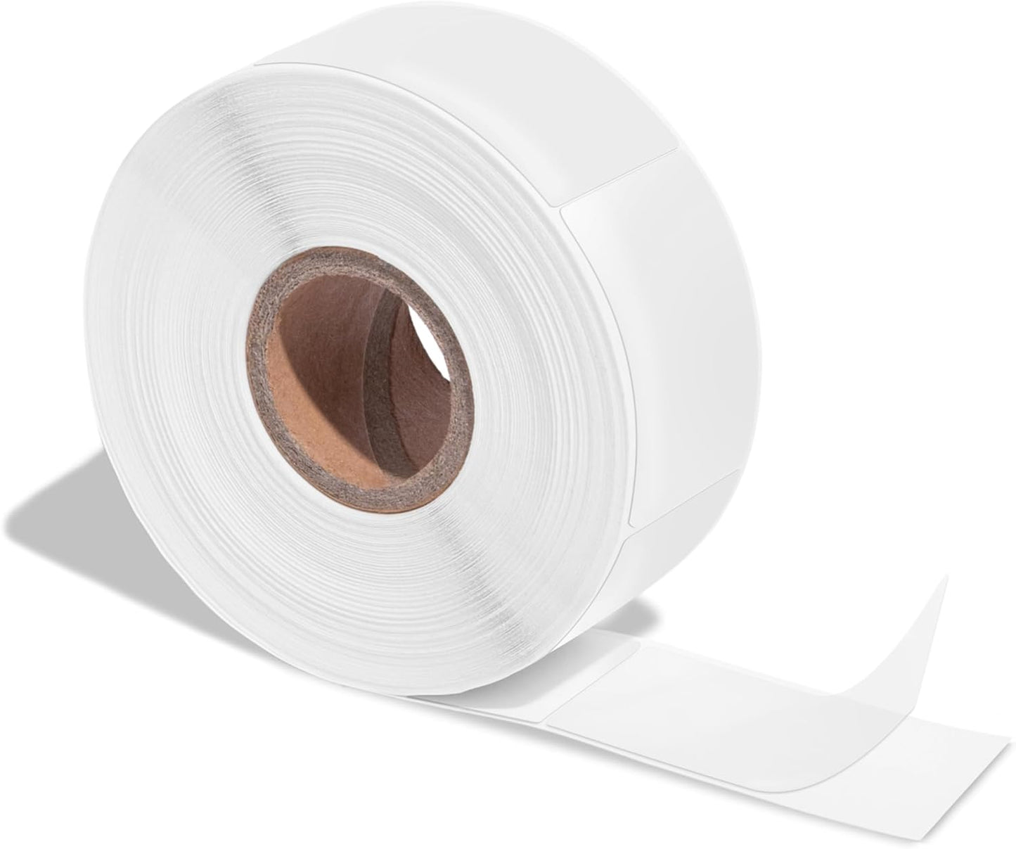 Aegis Adhesives - 1" X 2" Clear Label Stickers - Protective Covers for Barcodes and Addresses, Sealing Envelopes, and More (1 Roll, 500 Labels/Roll)