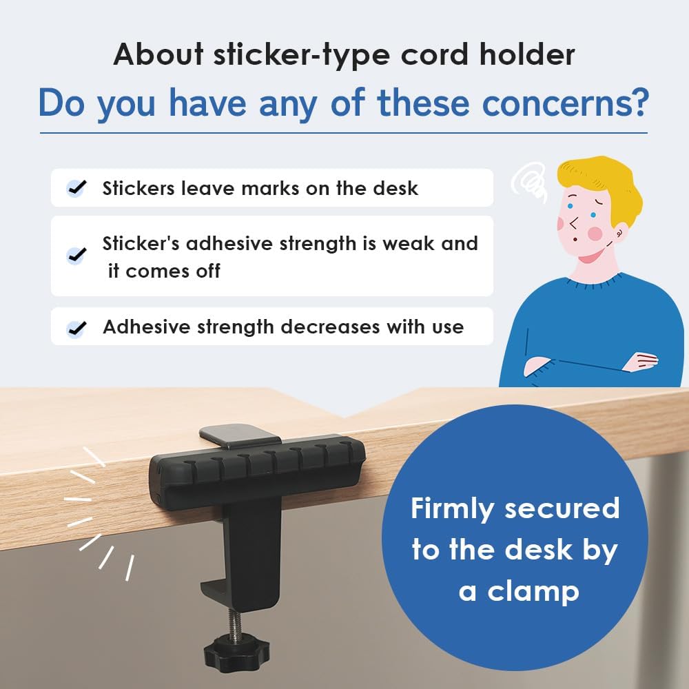ROUNDS Clamp cCble Holder Cord Organizer Cable Clips Stable Fixation That Will not Come Off