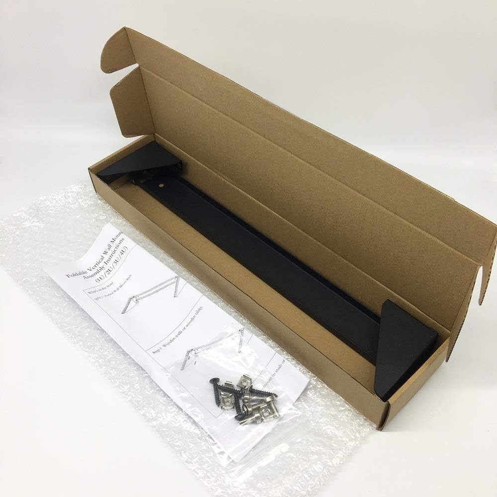 Jingchengmei 1U Lightweight Foldable 19 Inch Steel Vertical Rack and Wall Mountable Server Rack Mount (1)