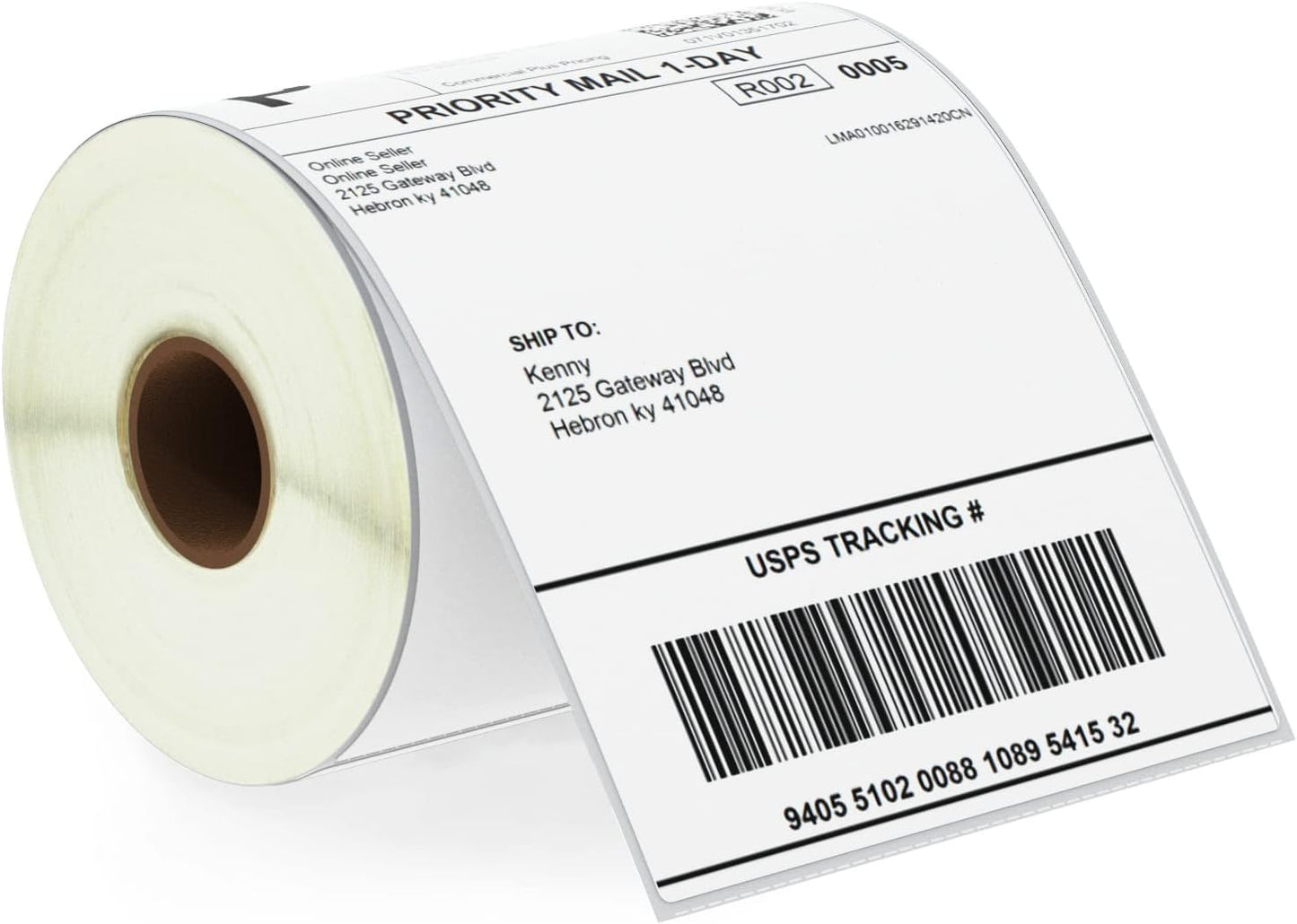 BETCKEY - 4" x 6" (102 mm x 152 mm) Shipping Labels Compatible with Zebra & Rollo Label Printer(not for dymo 4XL), Premium Adhesive & Perforated [1 Rolls, 250 Labels]