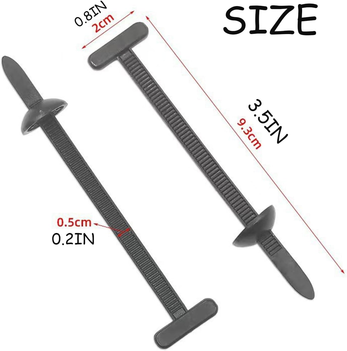 Automotive Zipper Clips,100 PCS Nylon Universal Cable Tie Buckle, Heavy Duty Self Locking Zip Tie Rivet Holder with Pin&Button Design,Multifunctional Cable Buckle for Car Daily Repair