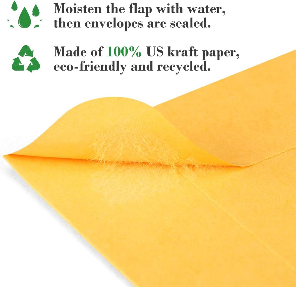 ValBox Coin Envelopes Small Parts Envelope with Gummed Flap for Home, Garden or Office Use, Kraft Seed Envelopes 500 per Box (Brown, 3 (2.5x4.25 Inches))