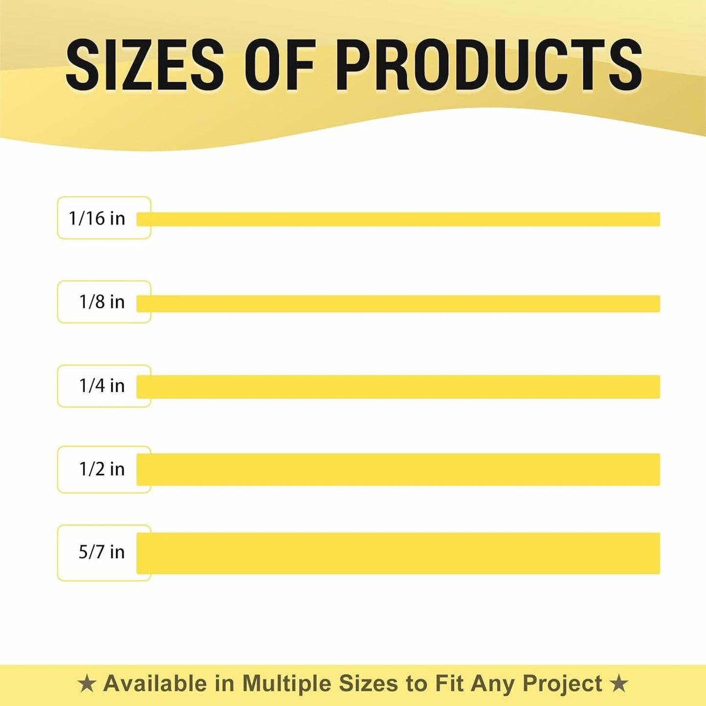 YONGJIN Multi-Size Pinstripe Tape, Fine Line Masking Tape Set for Automotive, DIY, Paint, Art (1/16", 1/8", 1/4", 1/2", 5/7")