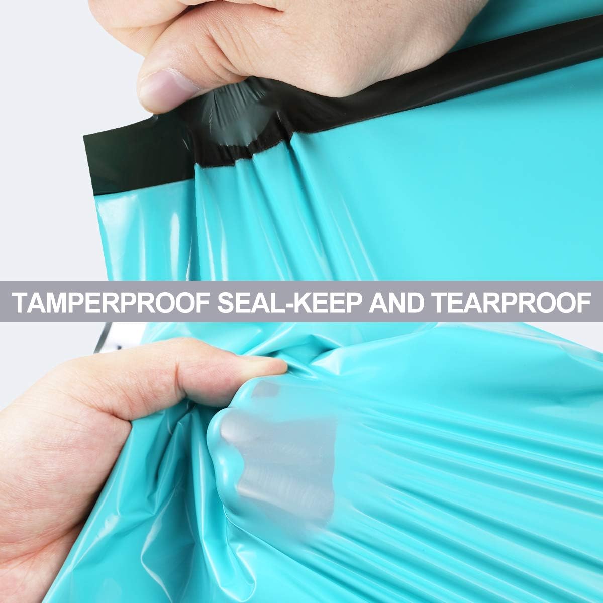 UCGOU Poly Mailers 14.5x19 Inch Teal 200 Pack Large Shipping Bags #7 Strong Thick Mailing Envelopes Self Sealing Adhesive Waterproof and Tear Proof Mailing Bags for Shipping Clothes