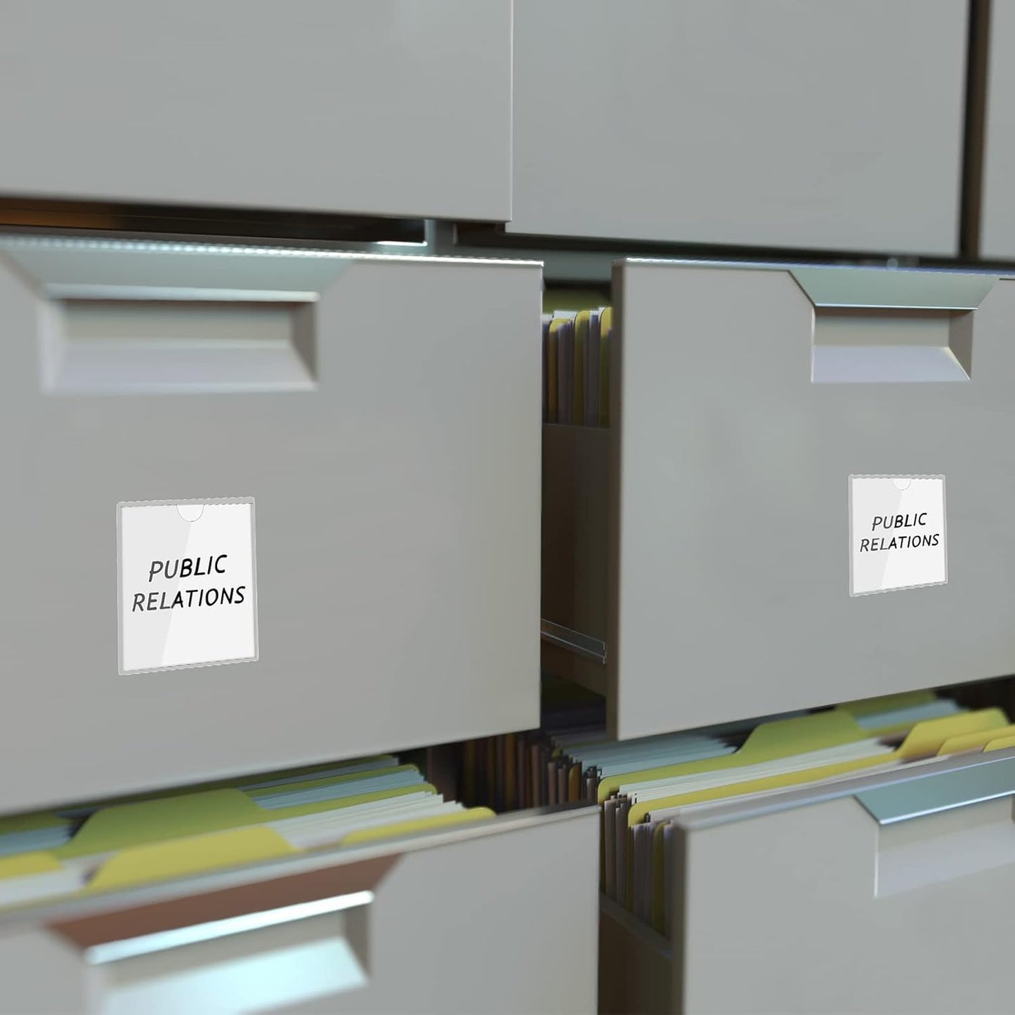 Chinco 30 Pcs Self Adhesive Pockets, Bin Labels for Storage Bins, Clear Pocket Label Sleeves, Plastic Index Card Holder with Top Open for Organizing Bins Box Drawer(3.5 x 3.5 Inch)