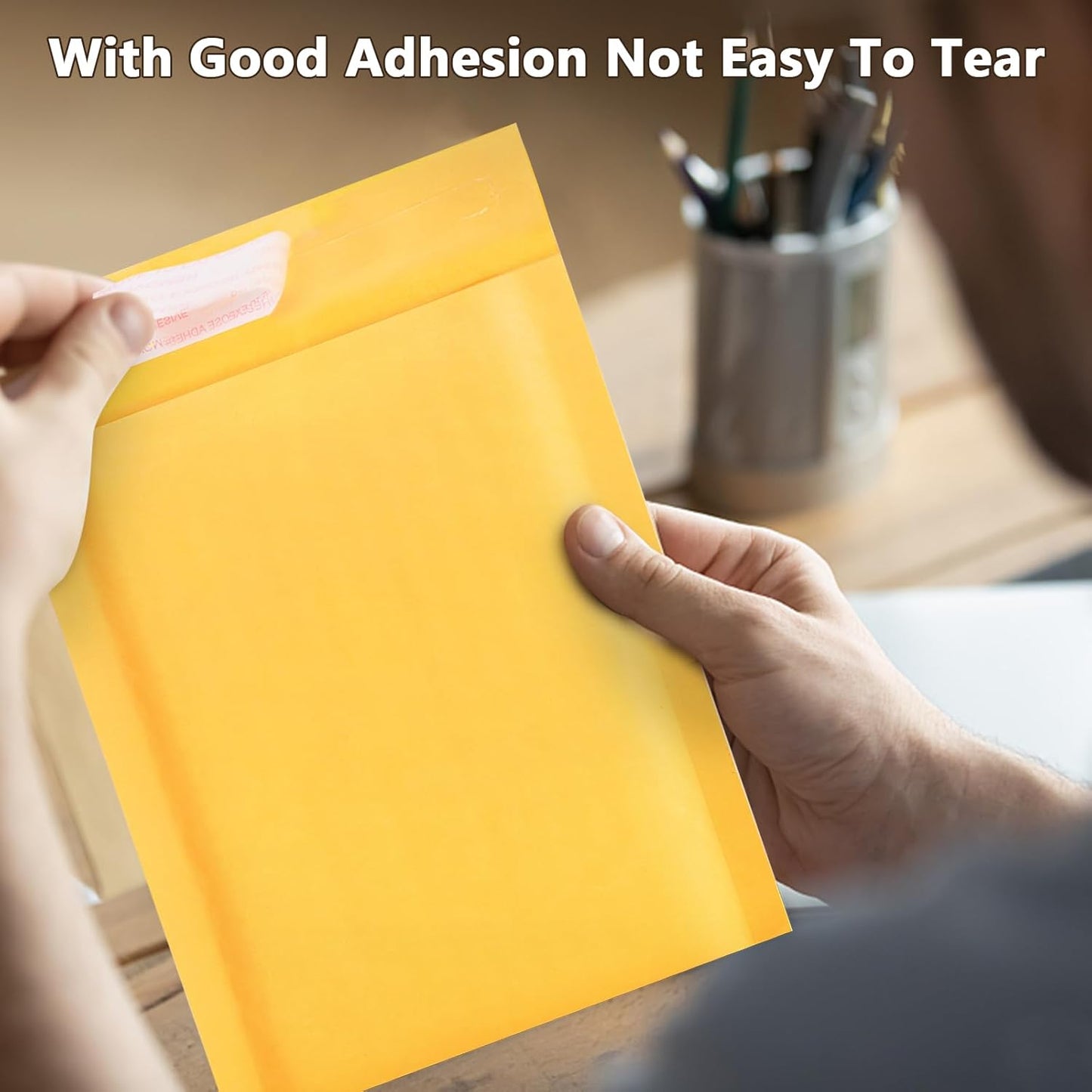 Kraft Bubble Mailers 8.5x11inch 25Pack Yellow Self-Seal Padded Envelopes Bubble Opaque Padded Mailers Shipping Bags for Small Businesses to Package and Mail Jewelry Cosmetics, Electronic Products