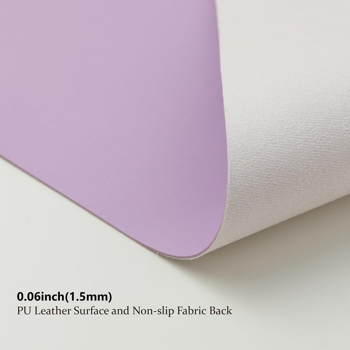 Large Desk Mat - 47.2"x 17" Non-Slip PU Desk Pad for Office and Home - Ideal for Large Mouse Pad and Desk Mats on Top of Desks(Purple)