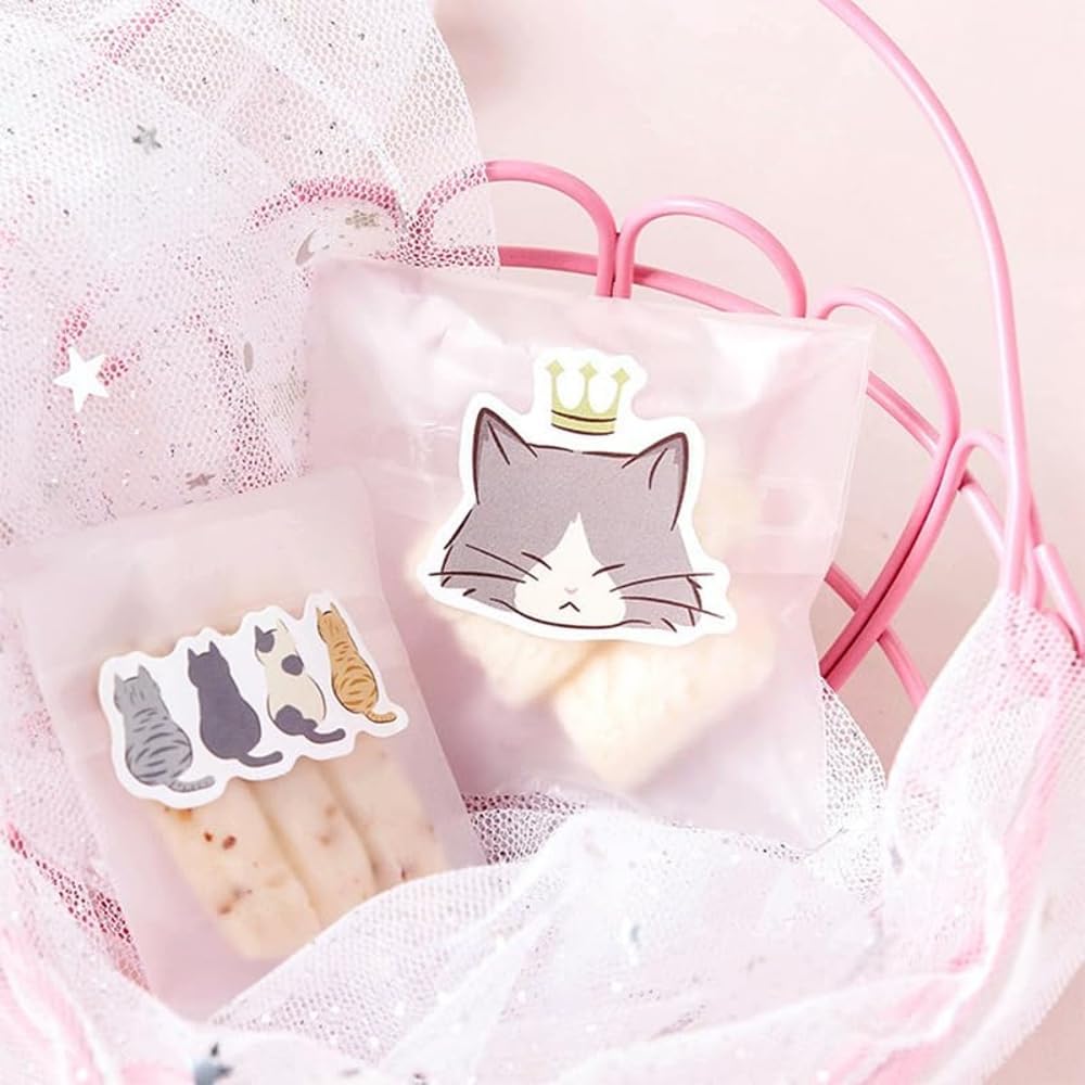 45pcs Cute Cat Scrapbook Stickers for Water Bottle, Bullet Journal, DIY Decoration, Planners, Suitcase, Diary, Notebooks, Album, Laptop, Phone Cases, and Art Crafts
