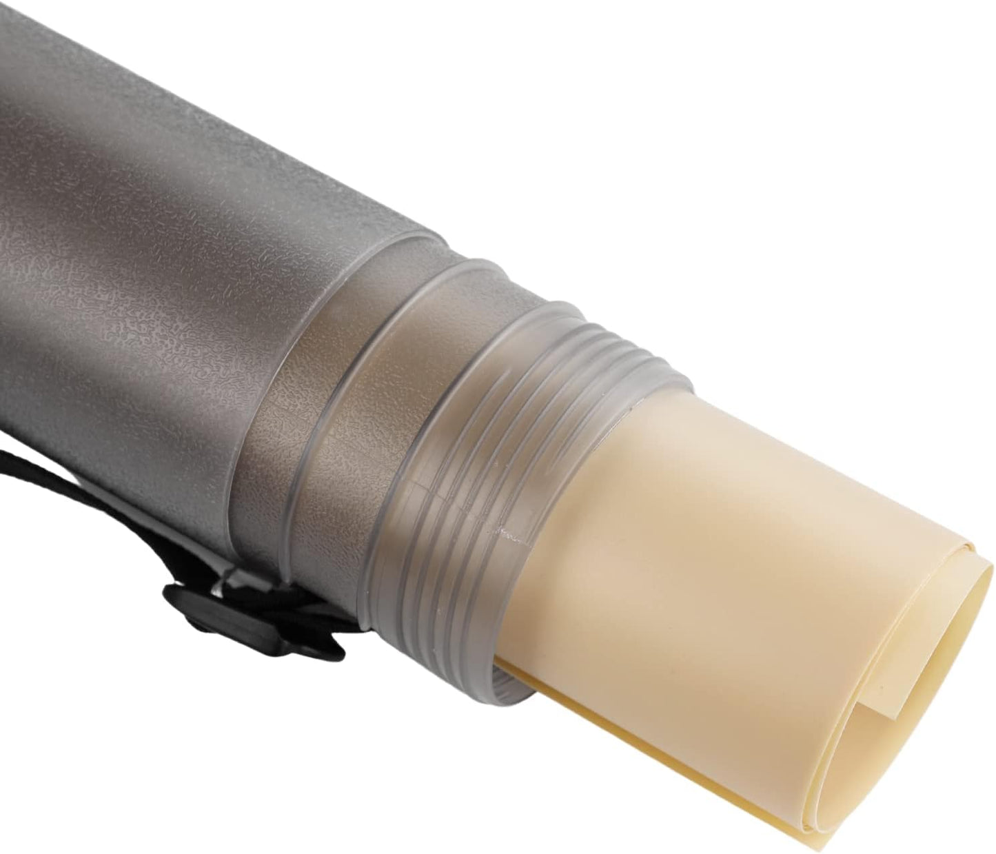 DEWEL 2 PCS Document Tubes, Plastic Poster/Art Storage Tube, Adjustable, Waterproof and Telescoping Carrying Case with Strap for Drawing, Drafting, Map Scroll and Blueprint