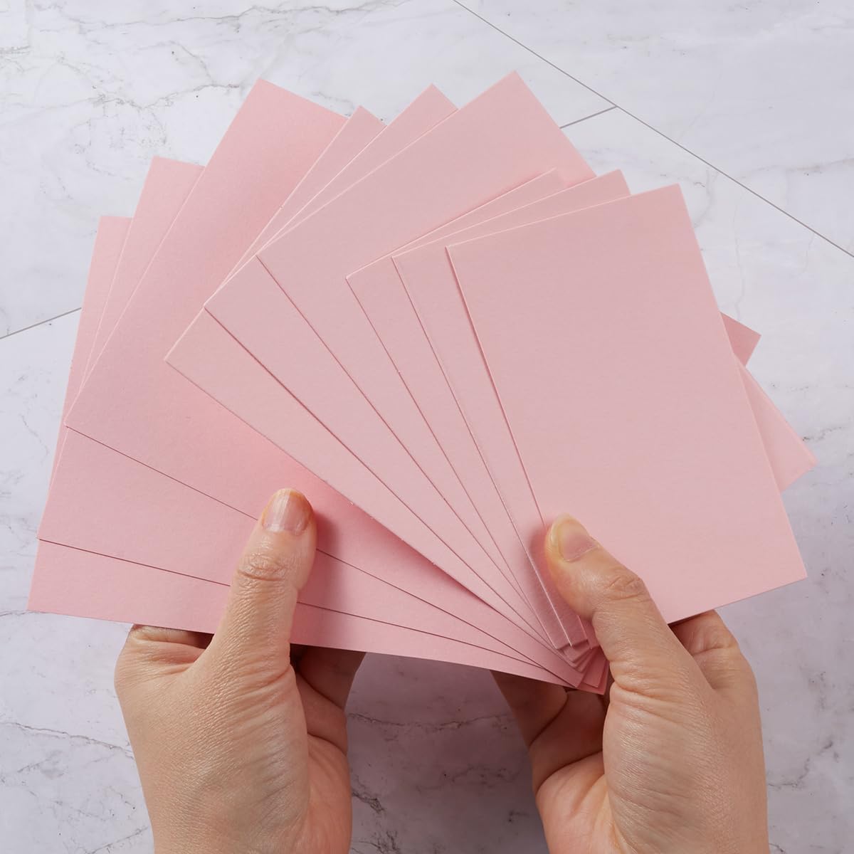 50 Sheets Blank Cardstock Paper 250 GSM Thick Heavy Cards Stock for DIY Art Projects, Card Making, Postcards, Greeting Cards, Birthday Party, Wedding Invitation (Pink, 4x6 inches)