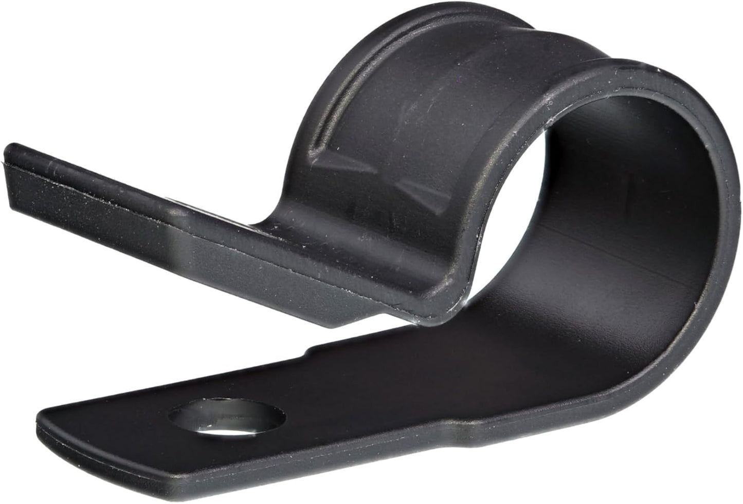 Secure 1/2 Inch Premium R Type UV Black Nylon Screw Mount Cable Clamp for Wire Management - 100 Pack