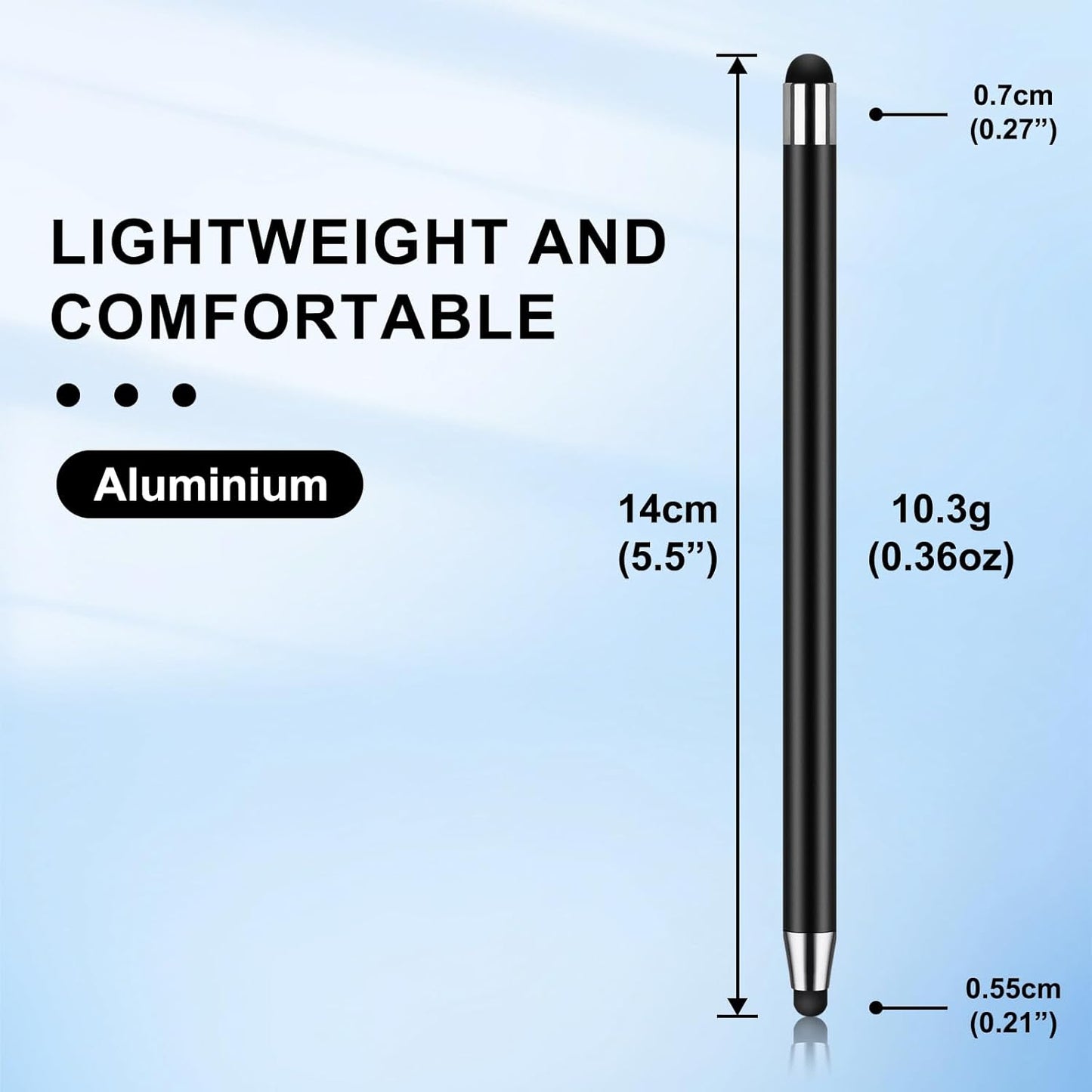 Stylus Pen [10 Pack] Universal Capacitive Touch Screen Pens for iPad/iPhone/Smartphones and Tablets,Compatible with All Capacitive Touch Screen(10 Black/White)