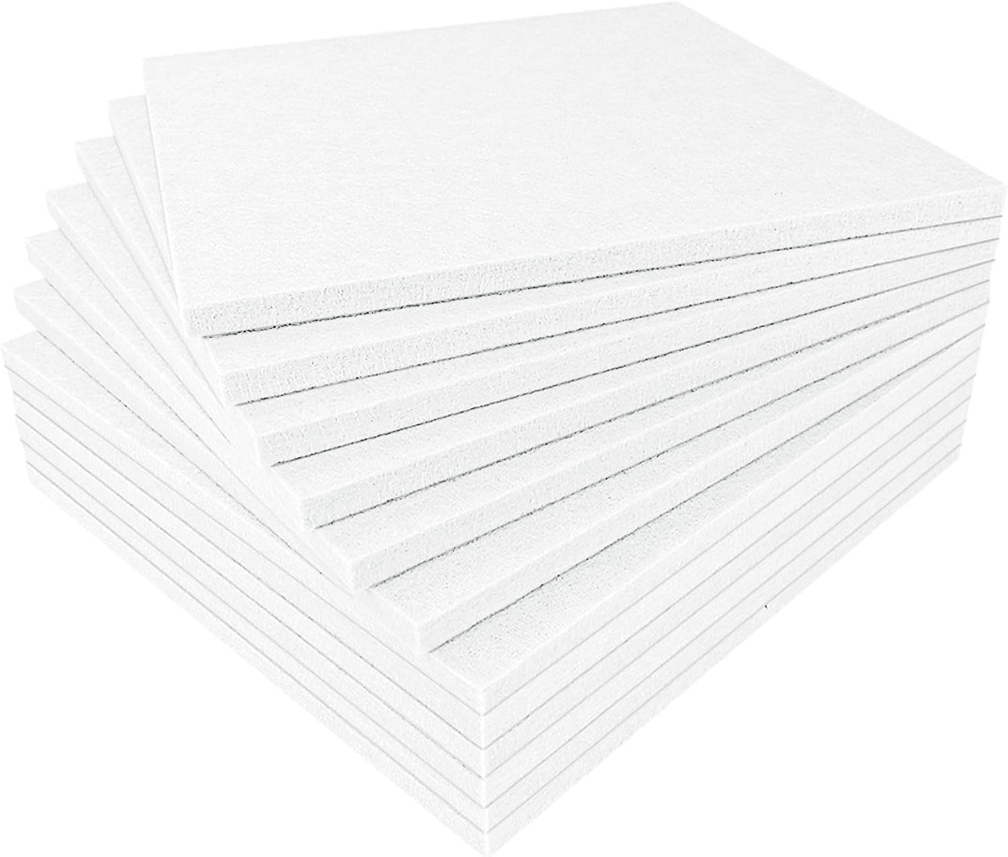 BXI Thickened Sound Absorbing Panels - 12 Pack 12 X 12 X 0.5 Inches Dense Acoustic Panels, Echo Noise Reducing Sound Panels, Tackable Studio Panels for Wall and Ceiling Acoustic Treatment (White)