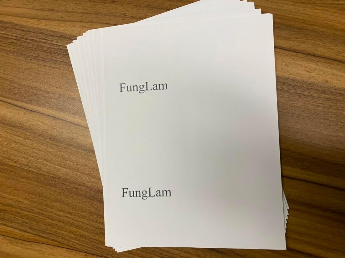 FungLam Shipping Labels with Self Adhesive, for Laser & Inkjet Printers, 8.5 x 5.5 Inches, White, Pack of 8000 Labels