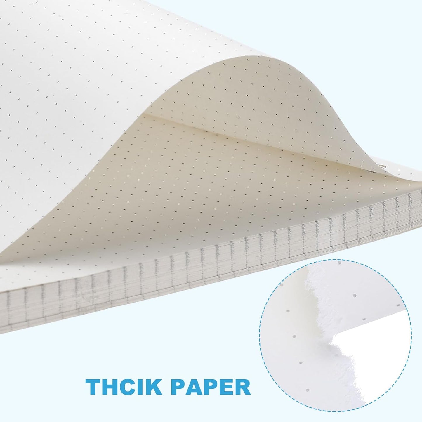 PATIKIL A5 Dot Grid Paper 6-Ring Binder Loose Leaf Planner Filler Paper Planner Inserts, 160 Sheets/320 Pages, Lined