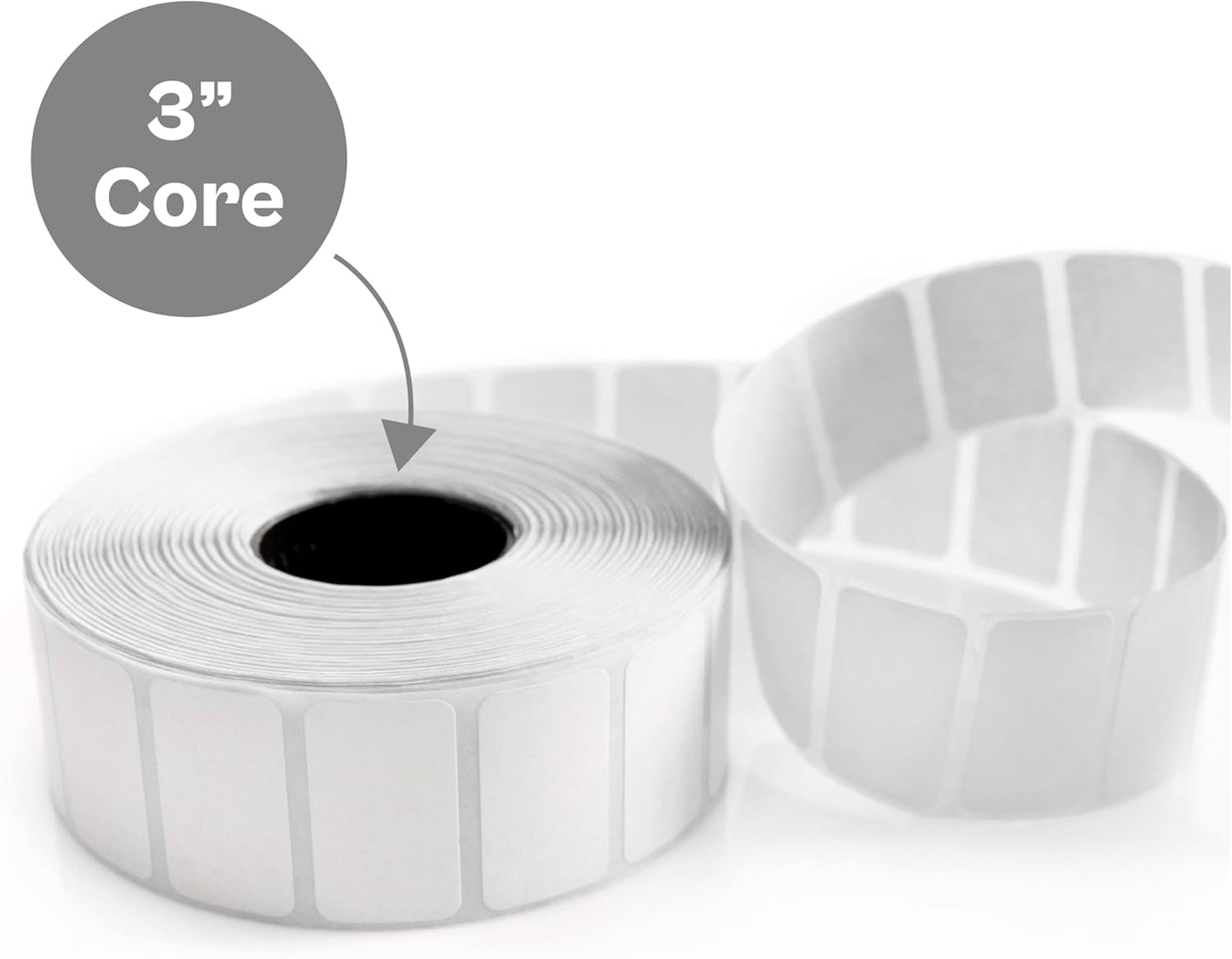 PSBM Thermal Transfer Labels, 3x5 Inch, 4 Rolls, 1190 Labels/Roll, 3 Inch Core, Perforated, Must Have Thermal Ribbon (Not Included)