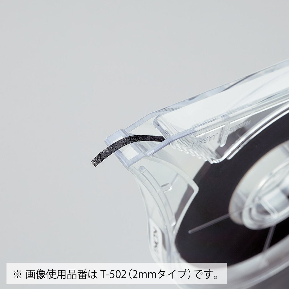 KOKUYO Whiteboard Tape, Width 1/24 Inch (1mm) Graphic Tape with Dispenser, Length 52 Ft (16m) Thin Pinstripe Line Tape Black Dry Erase White Board Accessories for Grid Bar Chart, Japan Import (T-501)