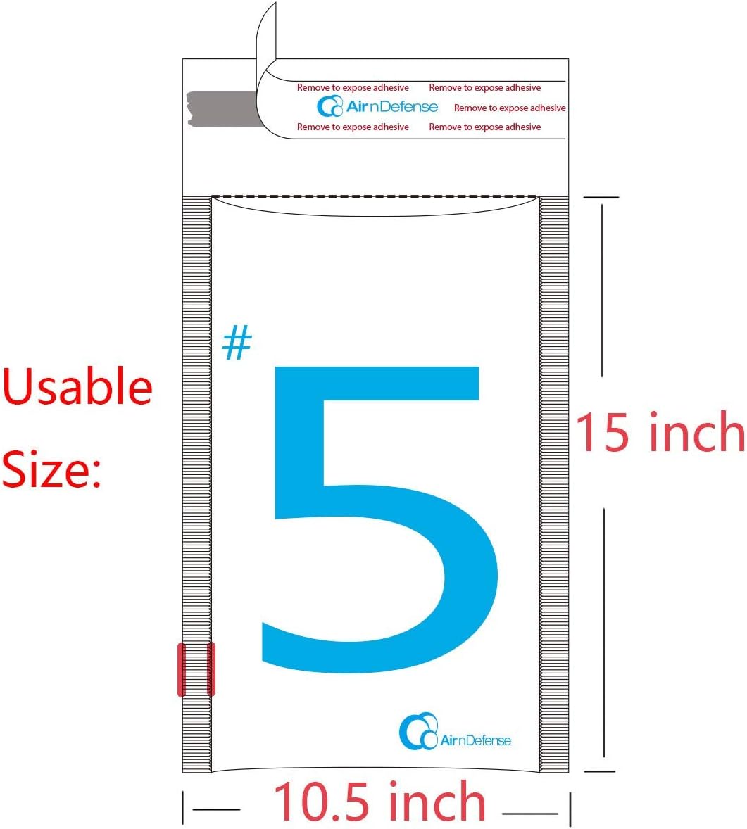 15/100/200/300/400/500/1000 pcs #5 10.5x16 Poly Bubble Padded Envelopes Mailers Shipping Bags AirnDefense (200)